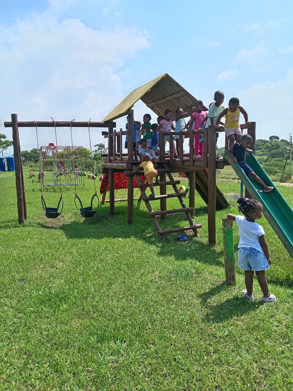 Happy children playing at Nomafu Day Care